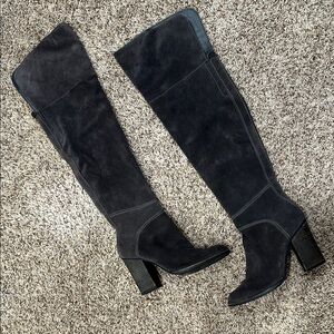 Dolce Vita Black Over the Knee Boots size 7 suede perfection!